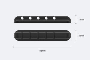 Black rubber mat with measurement details on a white background